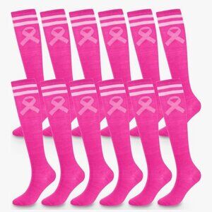 Breast Cancer Awareness Knee Socks